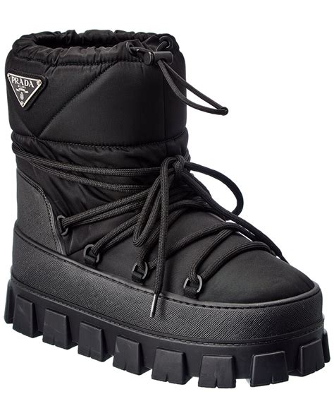 prada nylon ski boots|prada shearling ski boots.